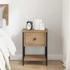 Artisan Oak Nightstand 34 X 35.5 X 45 Cm Particleboard