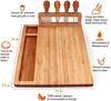 Bamboo Cheese Board Charcuterie Boards Set & Serving Tray for Meat and Wine Birthday Gifts for Women Wedding Gifts for Couples