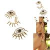 Trendy European American Alloy Eye Earrings Geometric Design For Women Fashion