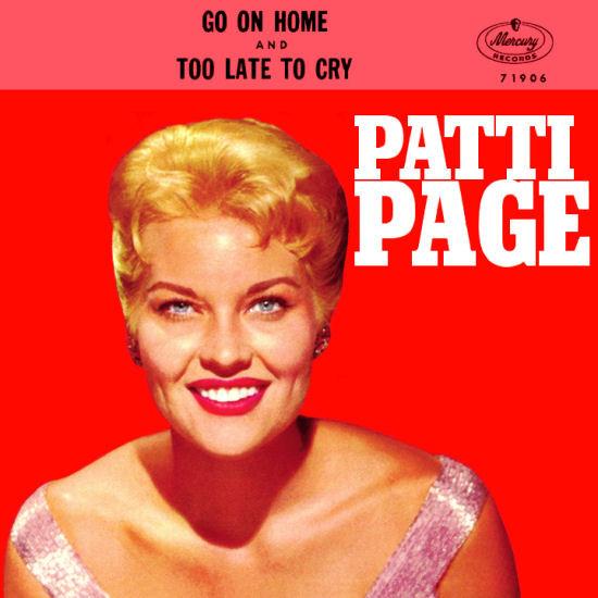 

7inch Record PATTI PAGE - Go On Home 71906 Mercury 1961 US Pop Used