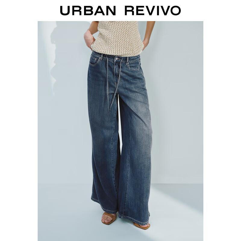 UR Women s Simple Half-Elastic Drawstring Casual Trousers 25