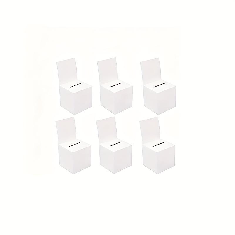 WTEMPO DIY Foldable Paper Boxes Portable Easy To Install Graduation Gather Event Festival Lottery Boxes Voting Boxes Suggestion Boxes Donation Boxes