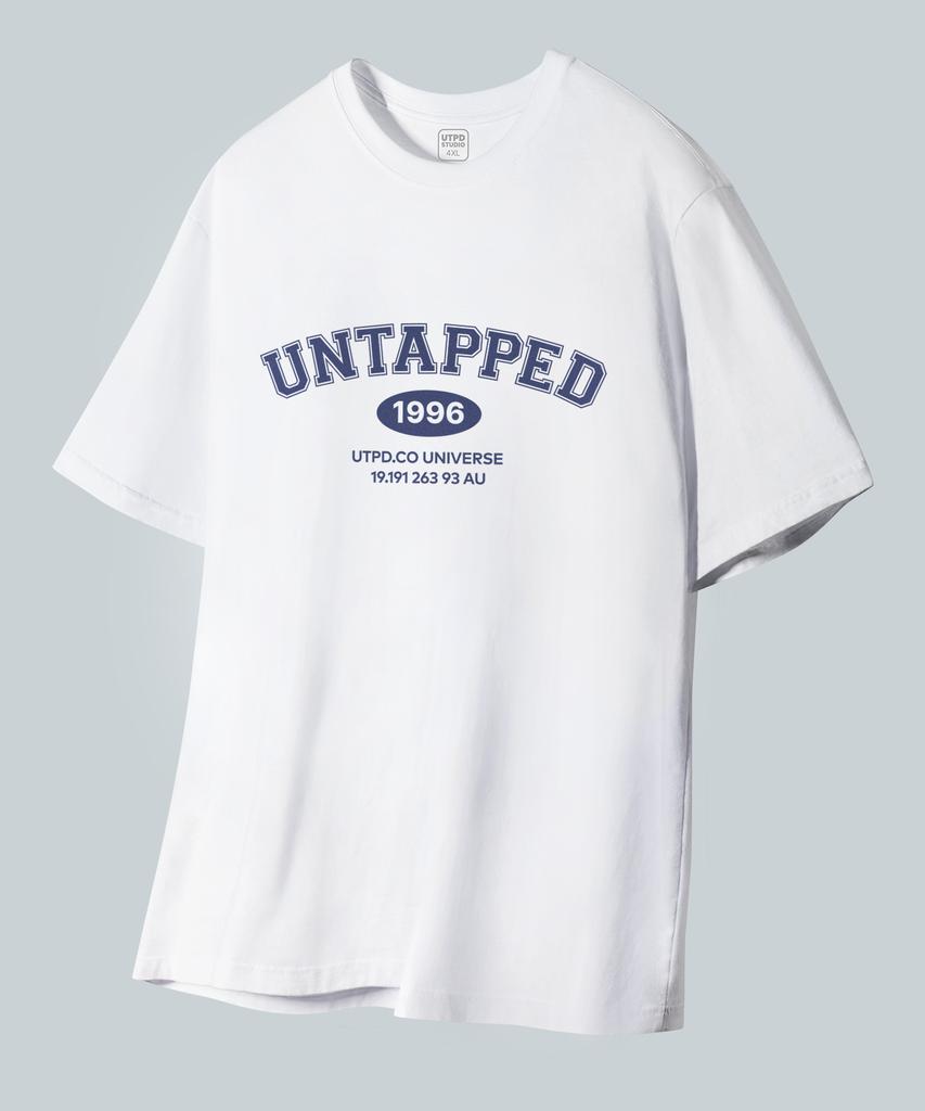 UNTAPPED STUDIO 1996 Signature Pure Cotton Big Oversized Short Sleeve T-Shirt 2 Colors
