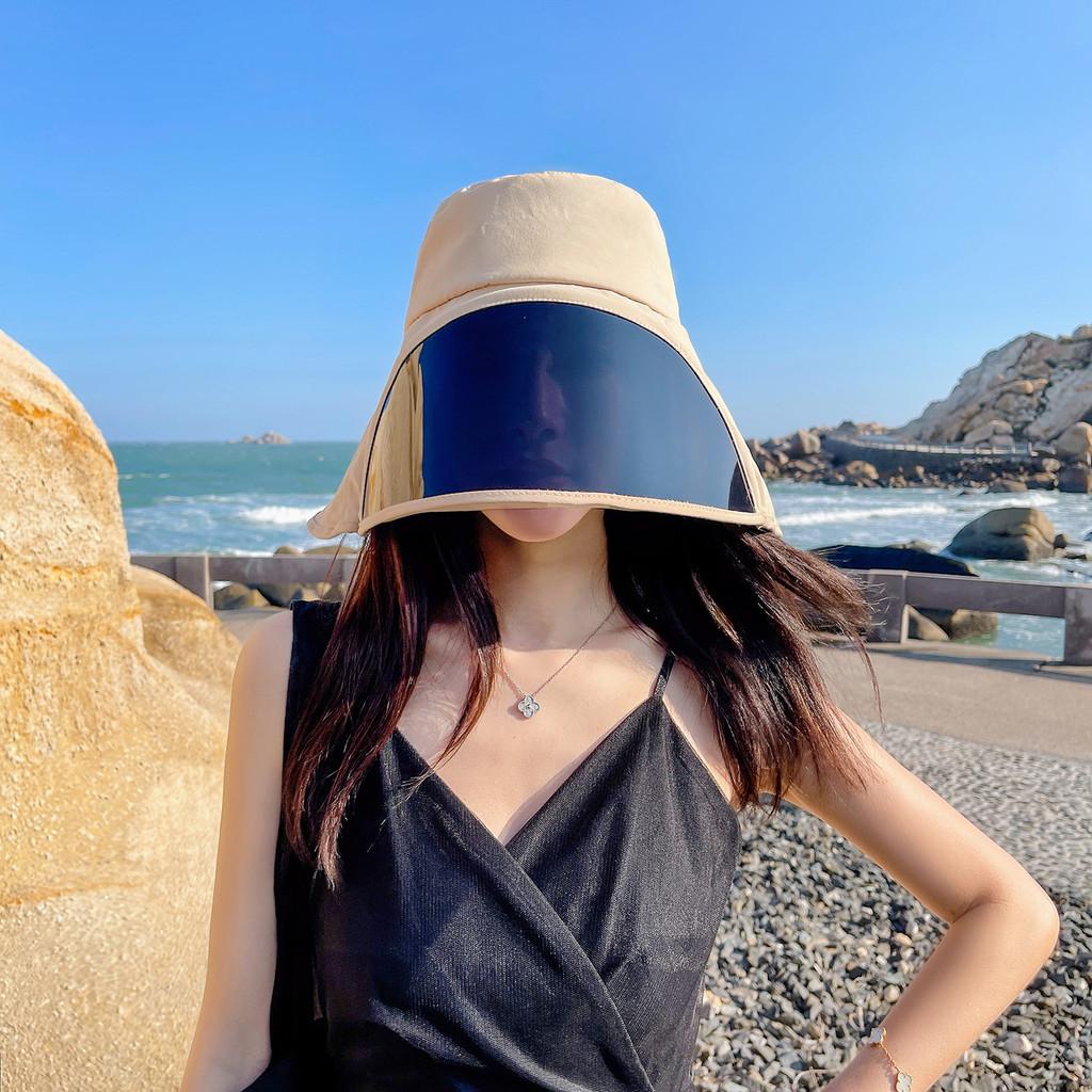 Fisherman Hat Summer Wide Brim Sunshade Cap With Adjustable Face Mask For Beach And Outdoor Activities