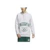 Adidas Originals Letter Logo Printed Hooded Pullover College Hoodie For Men In Grey JE3481