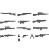 Military Weapon Toy Guns Dagger Machine Guns SWAT WW2 Building Blocks Playthings Ideal For Children Assemble Militarys Army Toy Gifts