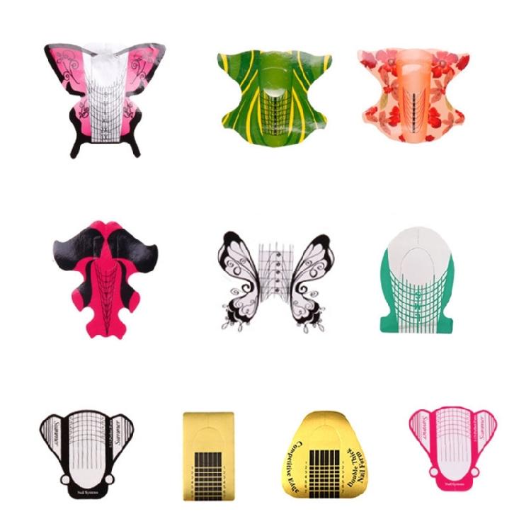 100 Pieces Nail Sculpting Forms With Strong Adhesive Nail Extension Accessory For Seamless Application At Home Or Salon