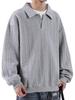 Bligo Collared Long Sleeve Solid Loose Drop Plus Sizes Layered Cut and Perfect for Everyday Winter and Men's Sweatshirt, Casual, Color, Fit, Shoulder,