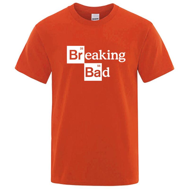 Summer Men's T-shirt High Quality100%cotton O Neck Heisenberg Men T-shirt Short Sleeve Casual Breaking Bad Print T Shirt for Men
