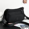 Vrijetijd Eenvoudige Dames Schoudertas Nylon Meerdere Vakken Waterdichte Messenger Bag Effen Kleur Vrouwen Schoudertas voor Uitjes