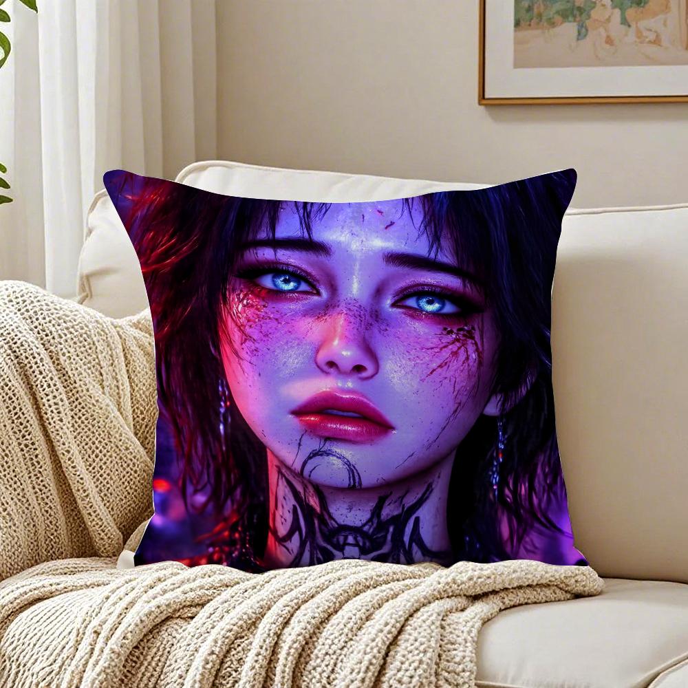 BBaldurs Gate Pillow Game Peripheral Cushion Cover Pillowcase Antidustmite living Room Sofa Decor Cushion Room