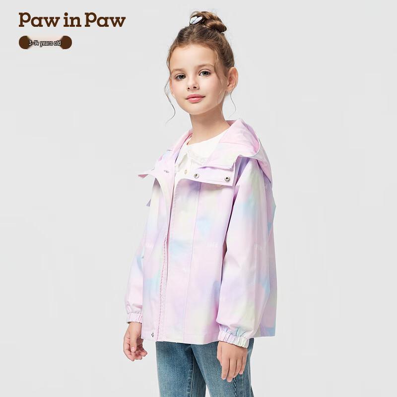 PawinPaw Girls  Cartoon Bear Hooded Coat 110