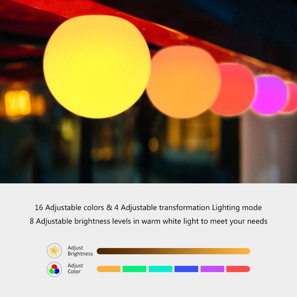 

Перезаряжаемый светодиодный шаровой светильник, декоративная лампа с дистанционным управлением для спальни, рождественская вечеринка на Хэллоуин