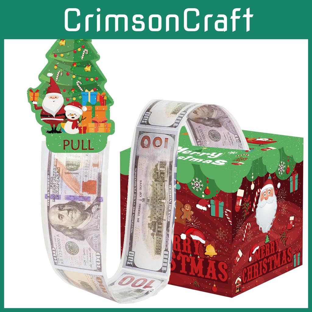 Paper Pattern Santa Money Box Gift Box For Christmas Decors And Gift Giving