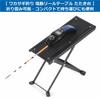 ColorfylCoco 2-Piece Set, Smelt Fishing Stand, Reel Table, Electric Reel Stand, Rod Rest, Foldable, 4-Level Height Adjustment, Variable Angle Stand