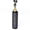 Rockyu Men's Black Memorial Necklace with Heart Sutra and Urn, Stainless Steel, Removable, Unisex, Memorial Accessory
