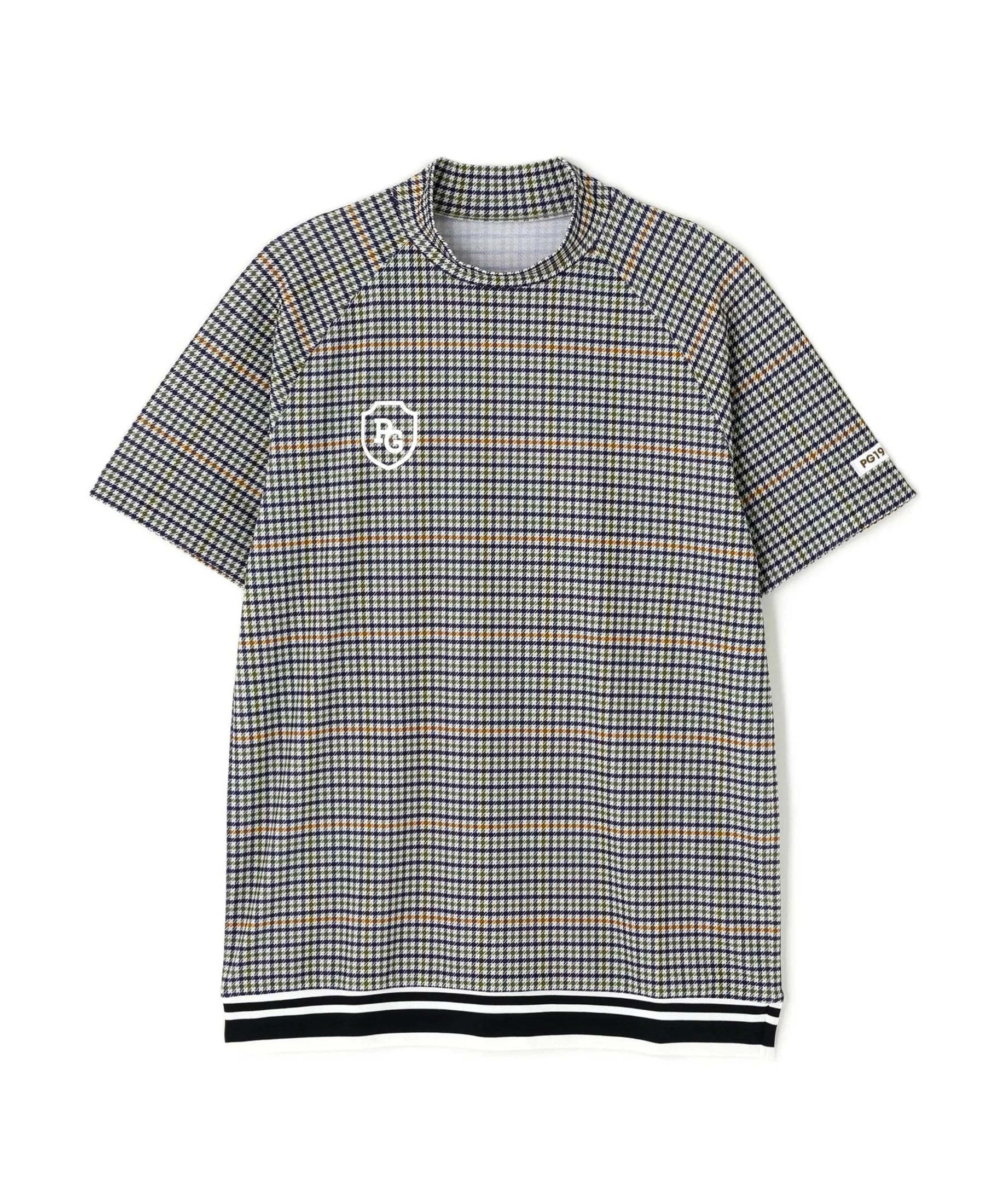 

PEARLY GATES Short Sleeve Mock Neck Shirt Club Check Golf Undershirt Base Size 4 Men s (Gun Pattern, Moisture-Wicking, Quick-Drying) / / 053-5267901