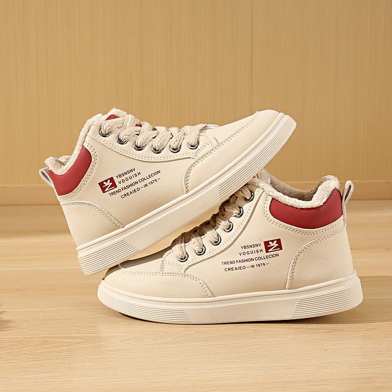 

Женские высокие бархатные кроссовки, новая зимняя теплая женская студенческая спортивная обувь, увеличивающая рост, повседневная обувь Q 40