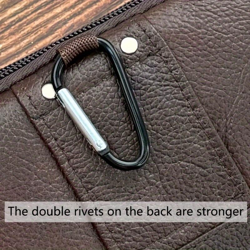 Premium lærtelefonhylster - Stor kapasitet, flerlagsdesign for smarttelefoner | Slitesterk og stilig herre midjepakke