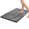 Chenier Thickened Solid Color Bathroom Floor Mat, Bathroom Non-Slip Foot Mat, Household Bathroom Door Absorbent Dirt-Resistant Carpet