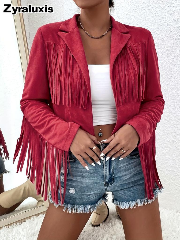 Damen Herbst Winter Neuer Stil Schlank Geschnitten Rüschen Langarm Mantel Jacke Warm Mode Elegant
