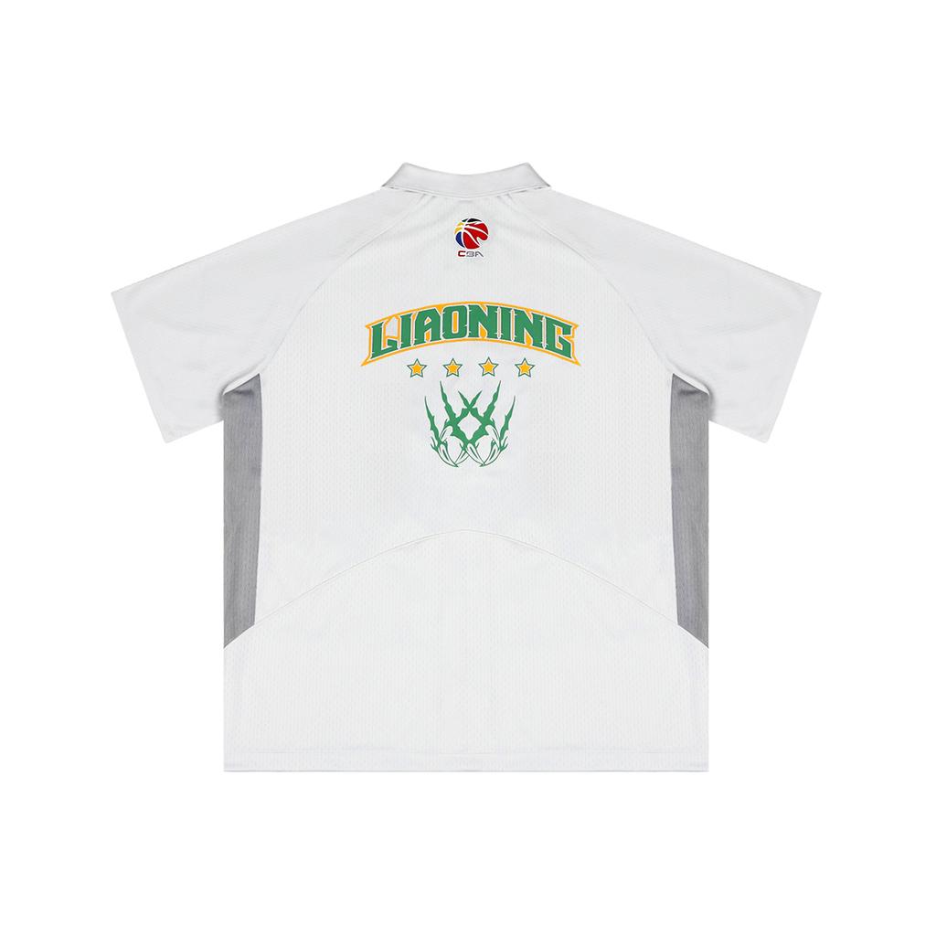 Li Ning Cba 25-26 Season Liaoning Team Casual Polo Shirt Unisex Tops Light-Gray ASHV369-2