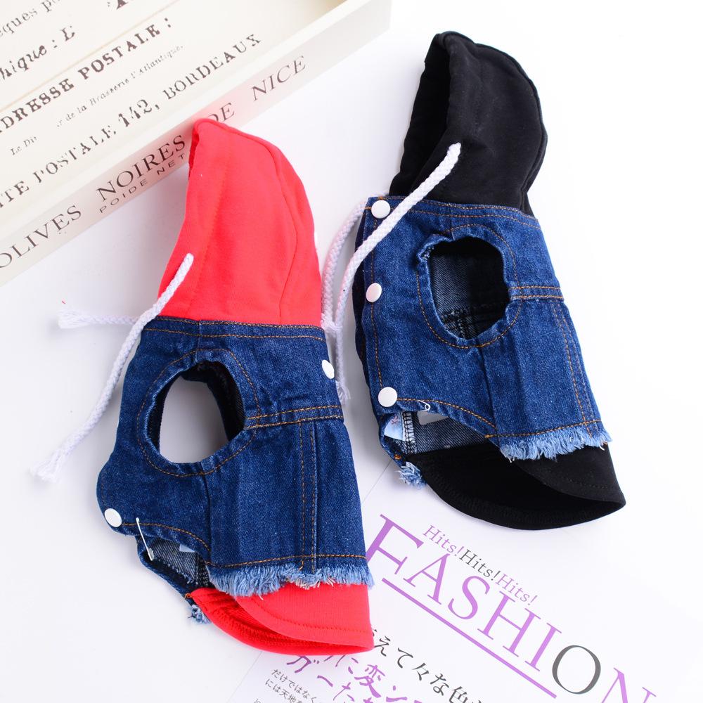 Pet Small Dog Puppy Dog Clothes Denim Sweater Pomeranian Teddy Spring Autumn Summer