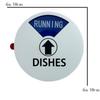 10CM Dishwasher Magnetic Status Indicator Circular Clean Dirty Sign with Running Idle Function Sticker for Kitchen Organization
