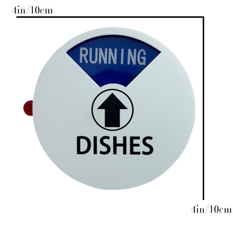 10CM Dishwasher Magnetic Status Indicator Circular Clean Dirty Sign with Running Idle Function Sticker for Kitchen Organization
