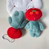Cute Funny Tomato Coffee Colored Notch Little Plush Doll Pendant Bag Hangings Decoration Gift