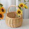 Eco Friendly Natural Wicker Basket Lightweight And Breathable Perfect For Picnic Outings And Home Storage Of Produce