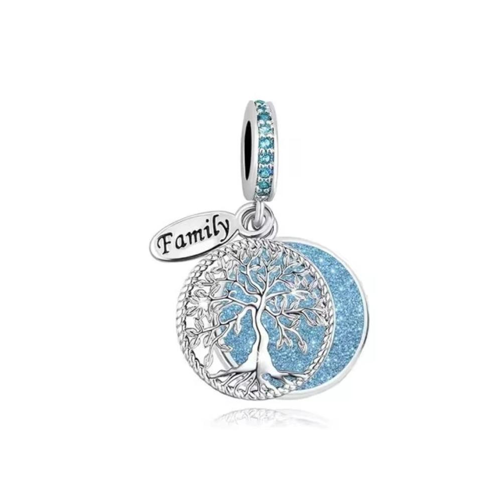 925 Silver Charm Family Tree Sunflower House Pendant DIY Bracelet Jewelry Gift for Women Fashion Trendy