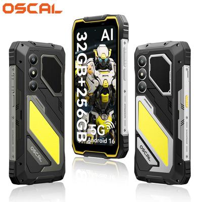 Oscal PILOT 5 Odolný mobilní 5G Android 16 15000mAh 8GB RAM 256GB ROM Chytrý telefon