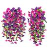 Artificial Morning Glory Flower UV Resistant Hanging Flowers Silk Morning Glory Garden Wedding Decoration Outdoor Hanging Plants