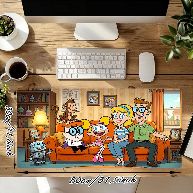 Family Time Xl Gaming Mouse Pad Nonslip Rubber Base Stitched Edge Waterproof Desk Mat For Pc Laptop Gamer Office Computer Accessories C929769