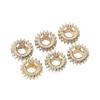 6PCS Guitar Tuner Peg Gears Metal Hex Hole Gear String Button Gear for Folk Classic Electric Guitars Gold
