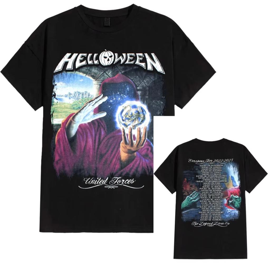Slim Fit Helloween Graphic Pure Cotton Unisex Summer Short Sleeve Luxury Casual Vintage Fashion Brand T-Shirt