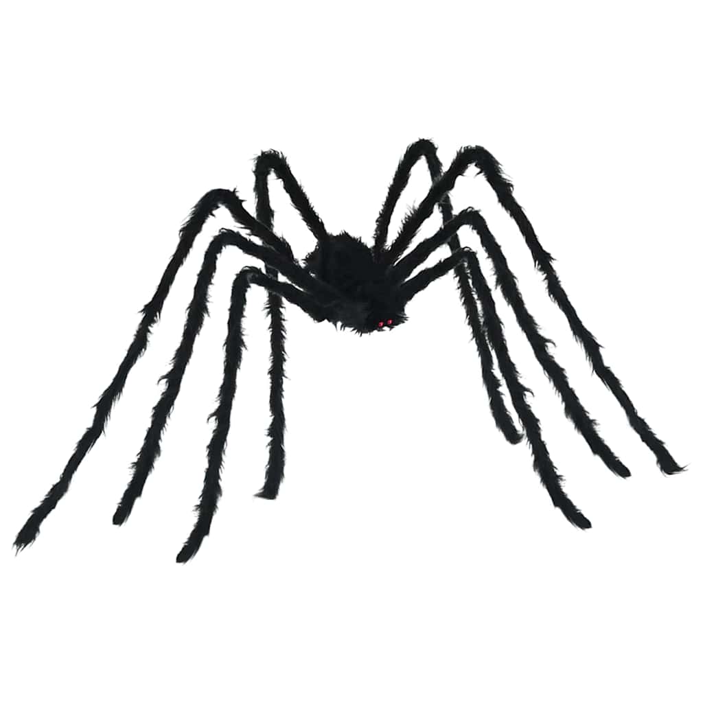 Halloween Spider Decoration with Nets 2 Pcs Black and White