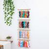 Claw Clip Holder Easy Installation Hand Knitting Boho Style Cotton Wall Mounted Hair Clip Organizer Home Supply