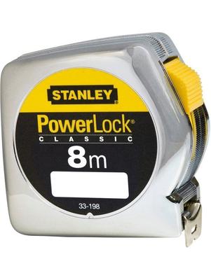 Μετροταινία Powerlock, Χρωμιωμένο Πλαστικό Περίβλημα 8M/25Mm [L] - S/33-198-1