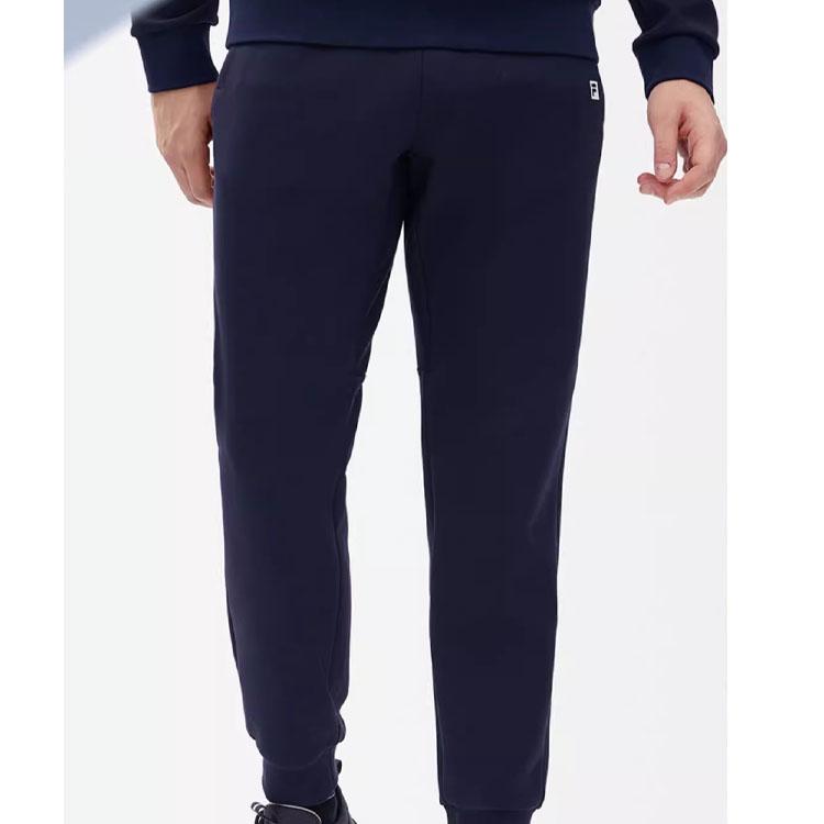 Fila Athletics Solid Logo Knitted Sports Pants Men Pants Royal-Blue A11M241612FNV