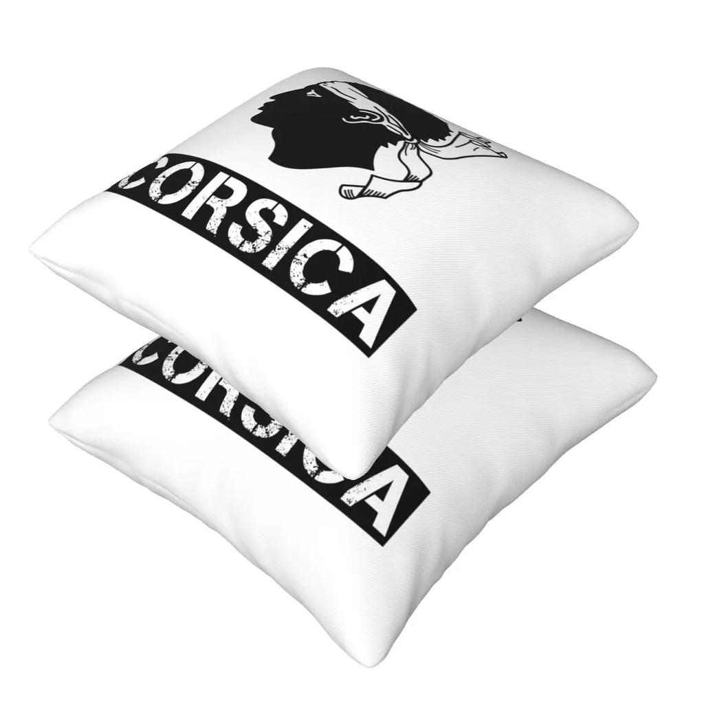 Corsica Map Flag French Corsican 2 Pcs Square Pillowcase Pillow Cover Cushion Decor Comfort Throw Pillow For Home Bedroom