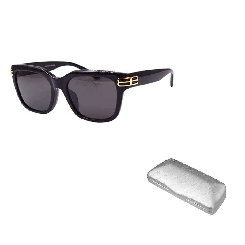 Balenciaga Corner BB Logo Series Square Lightweight Frame Sunglasses Women sunglasses BB0433SK-001