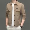 2024 Spring Men's Lapel Long Sleeve Casual Soft Jacket