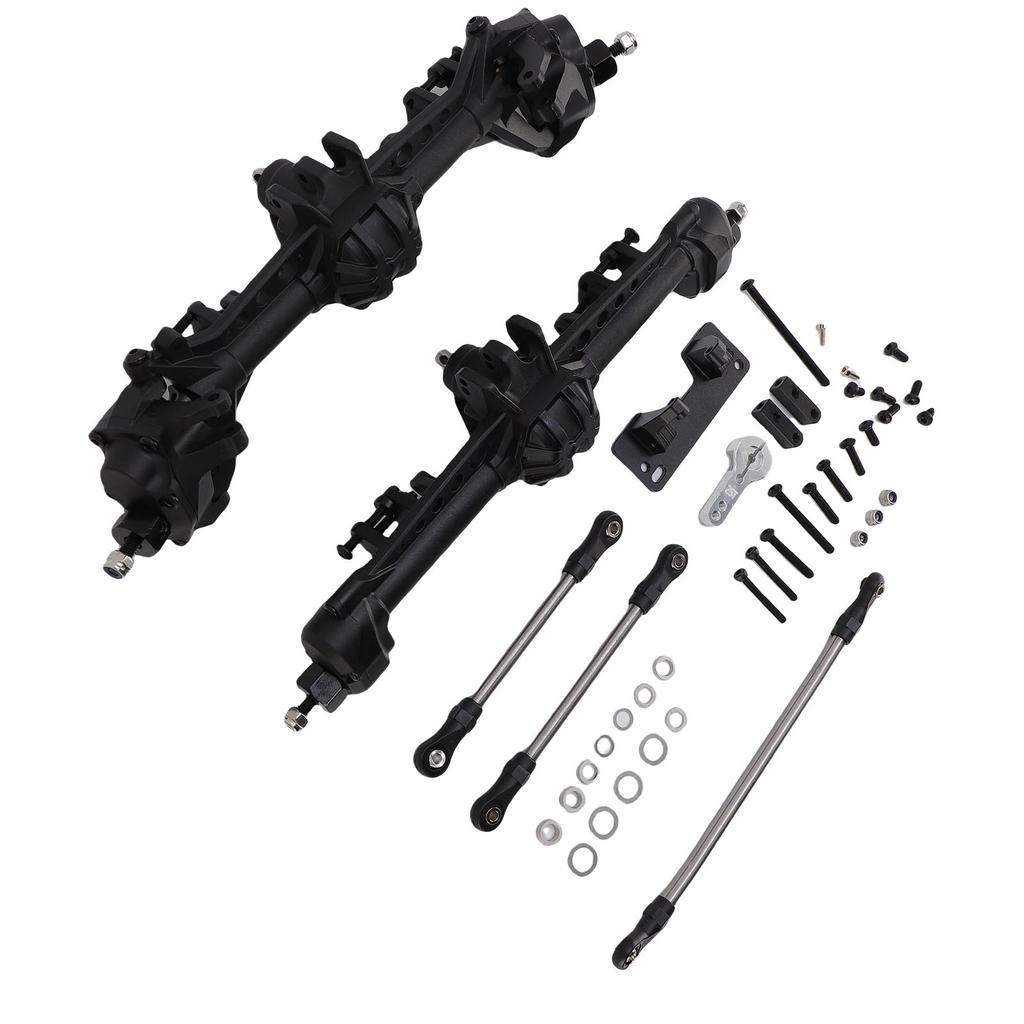 Front and Rear Axle Replacement for   SCX10 II 1Celsius10 Scale RC Crawler Upgraded Axle Set