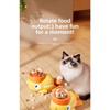 Interaktivní dávkovač pamlsků pro psy a kočky na stisk, Pomalý podavač s puzzle, Tvar kachny, Podporující zdravé stravování a intelektuální rozvoj