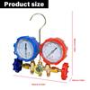 Refrigerant Manifold Gauge Set with Hose Hook for R410A R22 R404A R134A Charging - Professional AC Diagnostic Tool with Hoses