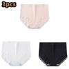3 Pcs/lot Women's Underpants Soft Cotton Panties Girls High Waist Briefs Striped Panty Sexy Female Underwear Big Size M-XXL
