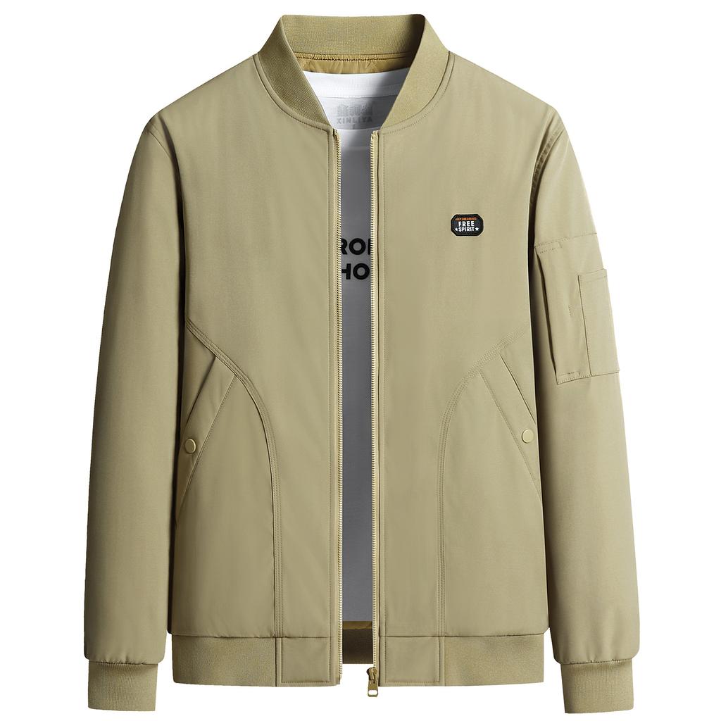 Jacket Men's Spring and Autumn Men's Lapel Washing Workwear Regular Retro Loose Jacket Men's Dad Outfit