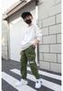 Boys' 2024 Spring/Autumn Military-Style Cotton Pants for Medium & Large Children